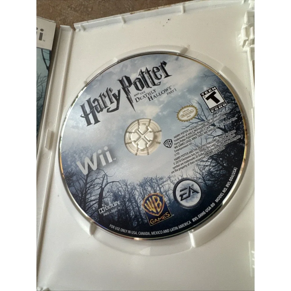 Harry Potter Deathly Hallows (Nintendo Wii, 2007) Complete w/Manual Tested Works